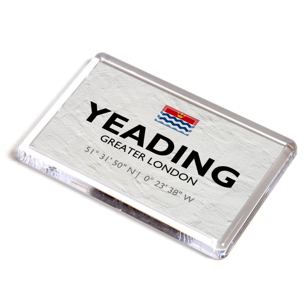 FRIDGE MAGNET - Yeading, Greater London - Lat/Long TQ1182