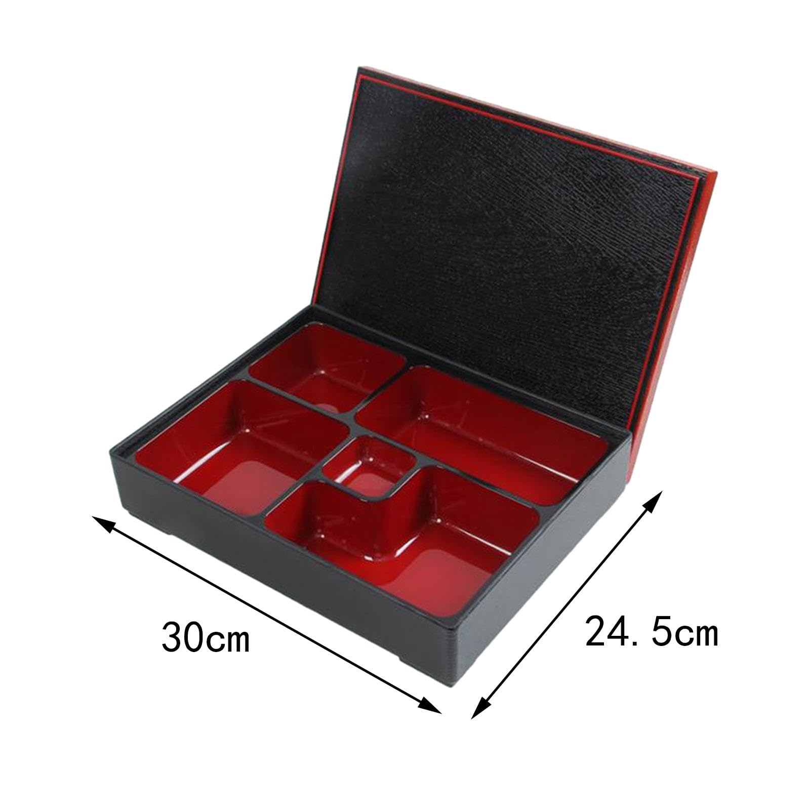 Lot de 2 boîtes à bento japonaises traditionnelles avec couvercle pour bureau, affaires, pique-nique