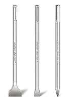 Vista 1 de Monkey King Bar SDS Max Bits - Juego de cinceles de 16 pulgadas, 3 brocas de mampostería para todos los taladros de martillo de marca, punta, escala