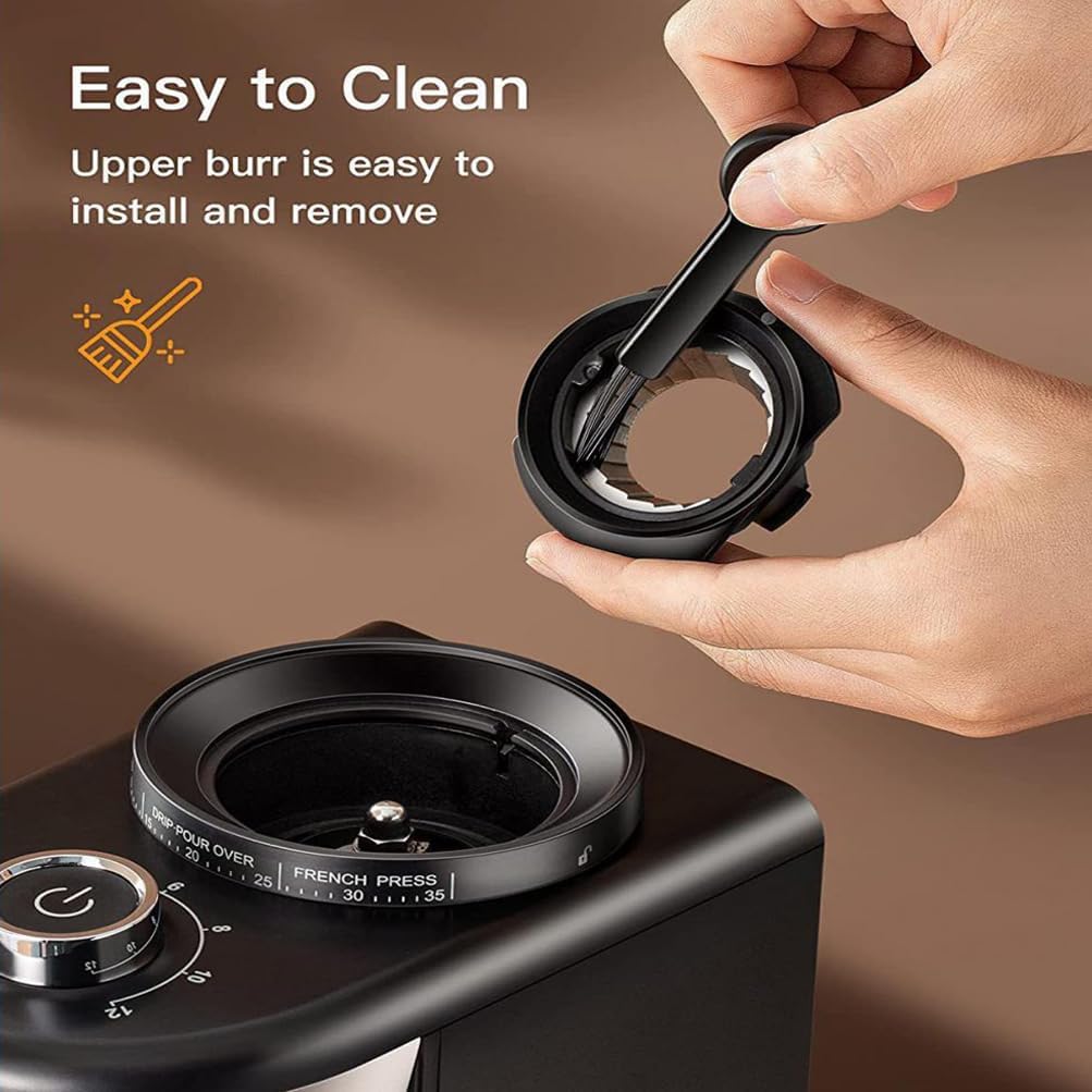 Coffee Grinder Electric, Adjustable Bean, with 35 Precise Grind Setting Conical Burr,for 2-12 Cups Grinders for Home Use,for Espresso