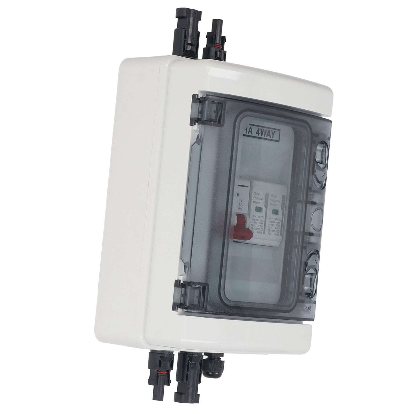 Hidyliu Scatola Combinatrice Fotovoltaica IP65 Impermeabile con Interruttore Automatico Integrato Protezione Contro le Sovratensioni per Sistemi di Energia Solare Materiale Ignifugo Durevole