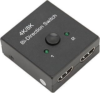 Annadue HD Multimedia Interface Bi-Direction Switch, 8K 60Hz 4K 120Hz 40Gbps HD Multimedia Interface 2.1 Bi-Directional Splitter 1 in 2 Out/2 in 1out for PS4, for PS120, for Xbox, Etc