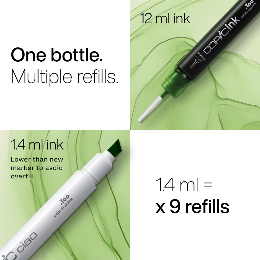 COPIC Ciao Marker 20er Manga Set "Love" w portfelu, markery uniwersalne do układania na bazie alkoholu z jedną końcówką średniej szerokości i jedną pędzelkową
