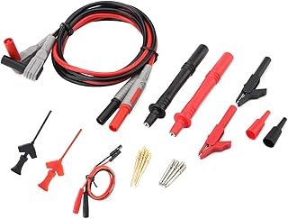 Conjunto de cabos de teste, conjunto de sondas de teste elétrico durável P1300C Kit de cabos de multímetro para automotivo para multímetro para testes elétricos