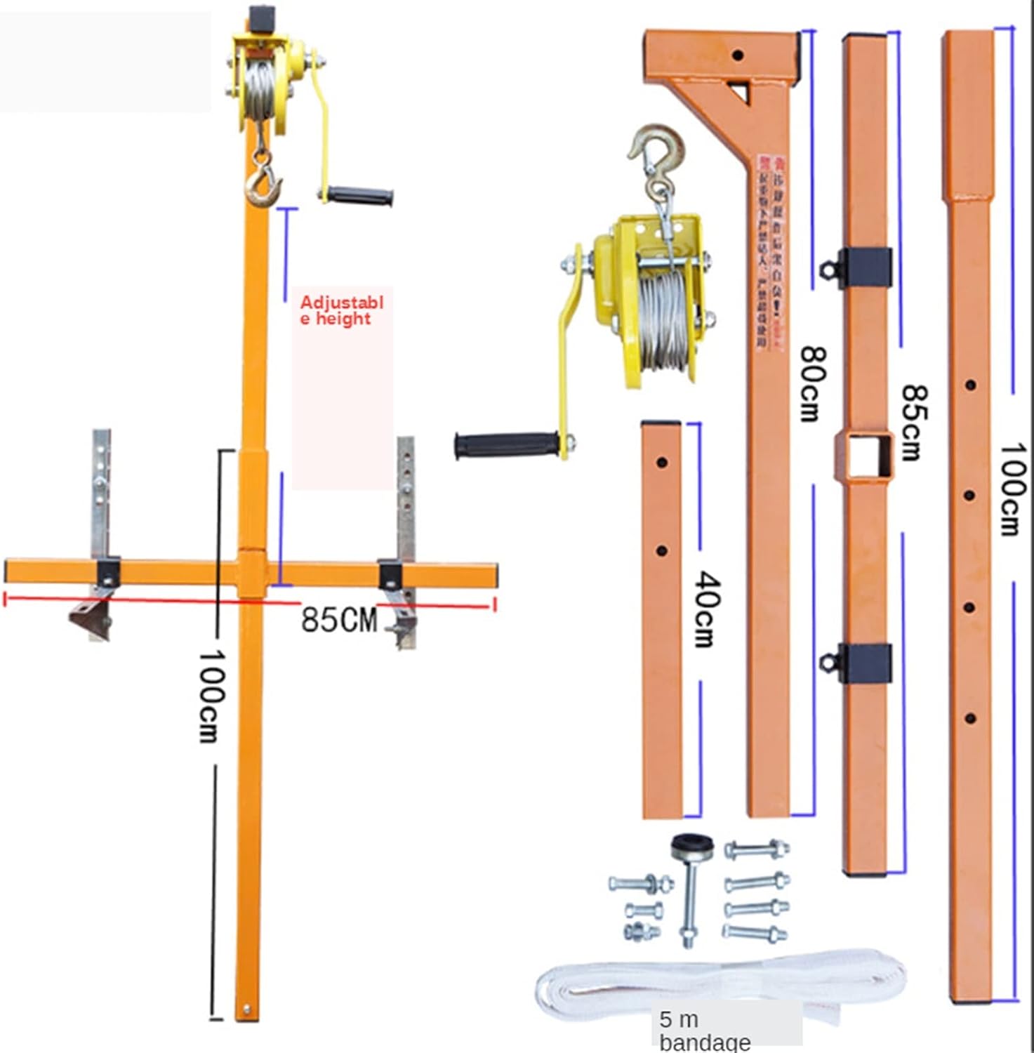 AC Installat Tools Mini C for Air Conditer Dismantling Manual Hoist for Outdoor Unit Setup – Efficient & Equint for Professals