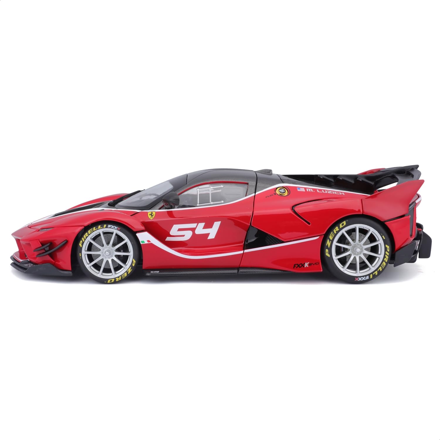 Burago MINIATURA FERRARI FXX K EVO 1:18 Vermelho Escala 1:18 Carro