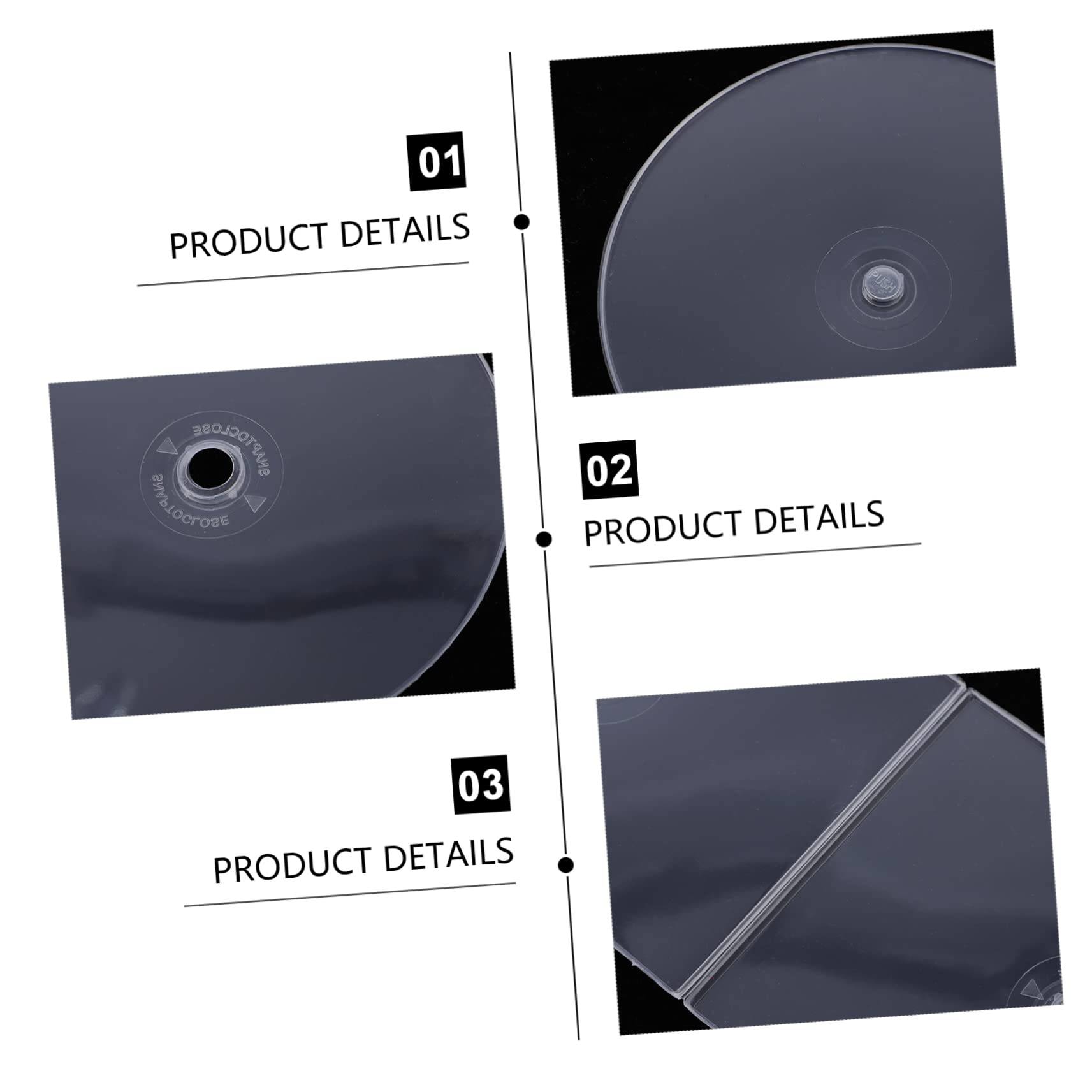 HOODANCOS 20Pcs CD Case Thickened Transparent Plastic Optical Disc Storage Box Compact and Lightweight Design for CD Dvd Protection and Organization