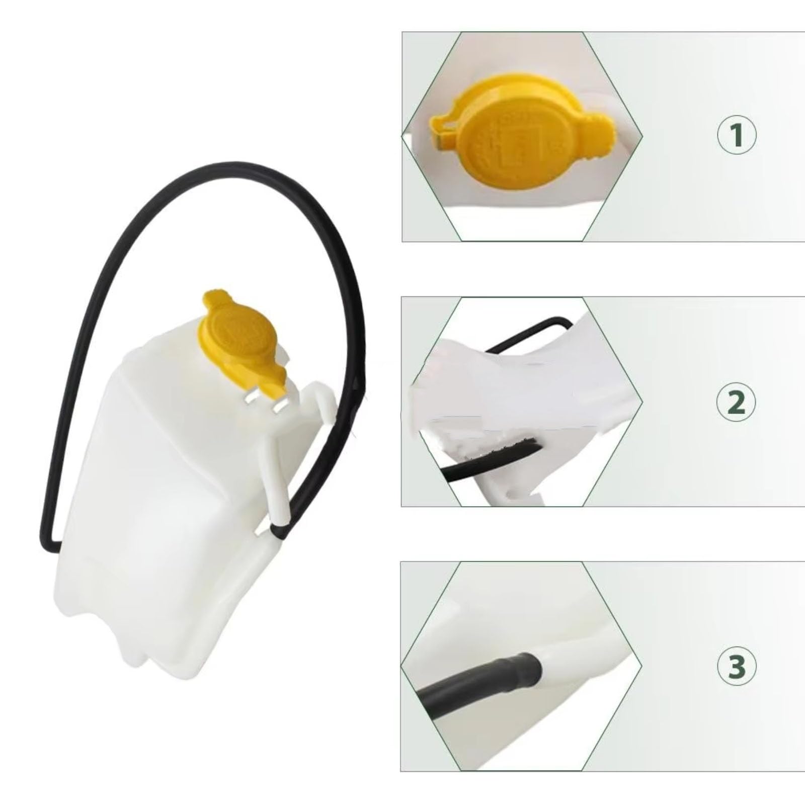 Kompatibel Mit Jeep Für Wrangler 2007 2008 2009 2010 2011 Kühler Kühlmittelbehälter Wassertank Mit Deckel 55056542AD Kühlwasserbehälter