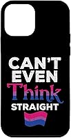 Vista 12 de iPhone 14 Pro Max Can't Even Think Straight LGBTQ Bisexual Flag Gay Pride Bi Case