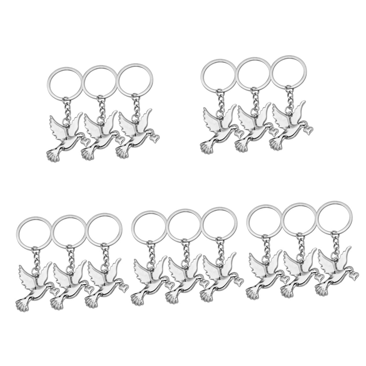 Amosfun 15piezas Llaveros De De Metálicos Pendientes Decorativos Para Claves Accesorios De Para De