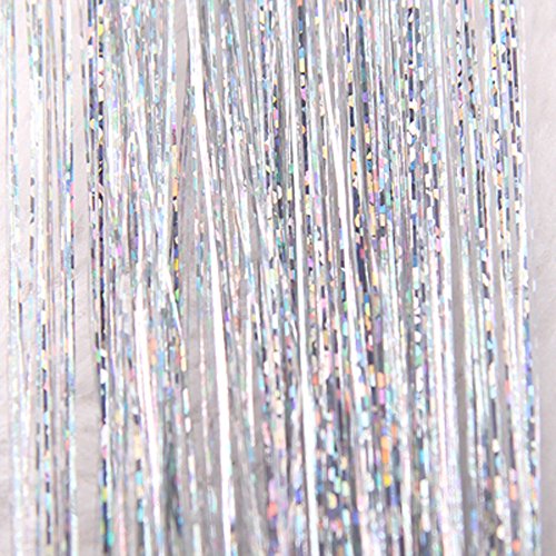 Hair Tinsel Sparkle Holographic Glitter Extensions Highlights Party Wig Perruque Human Hair Water Wave Perruque Kaneko Perruque Femme Noire Naturelle Perruque Femme Brune Perruque Cosplay Cover