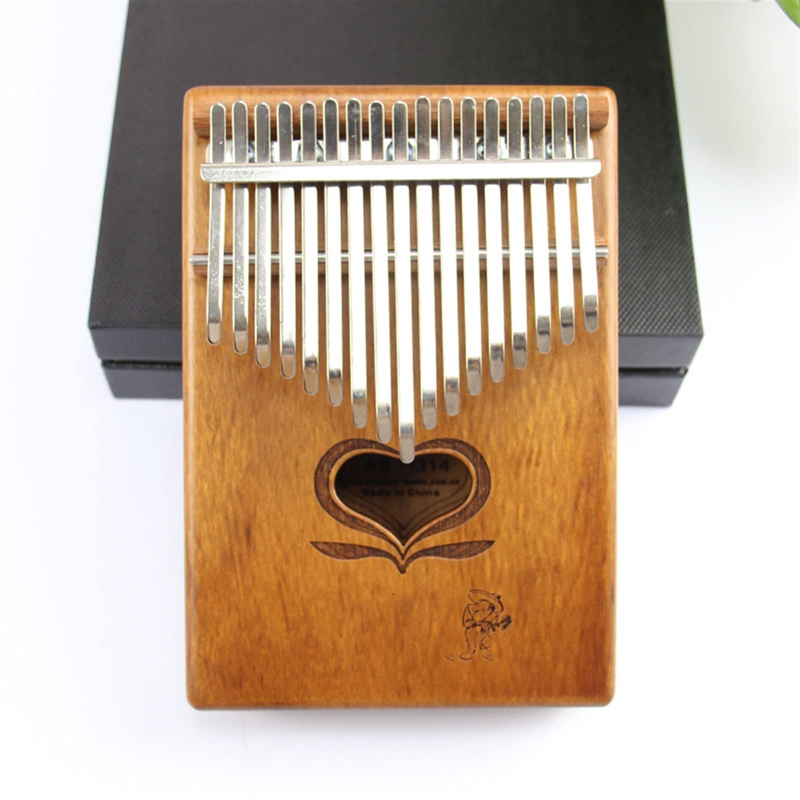 alumno Kalimba Instrumento De Piano De Pulgar Kalimba De 17 Teclas (Color : 17key)