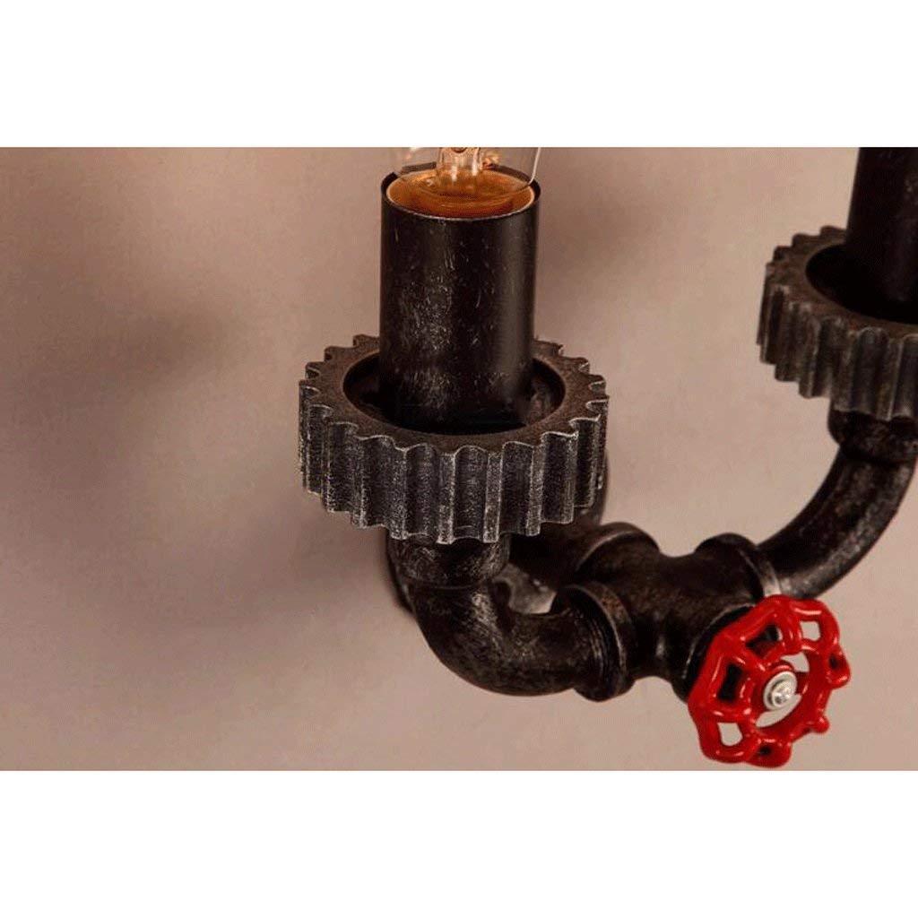 Lámpara de pared tubería de hierro diseño industrial E27