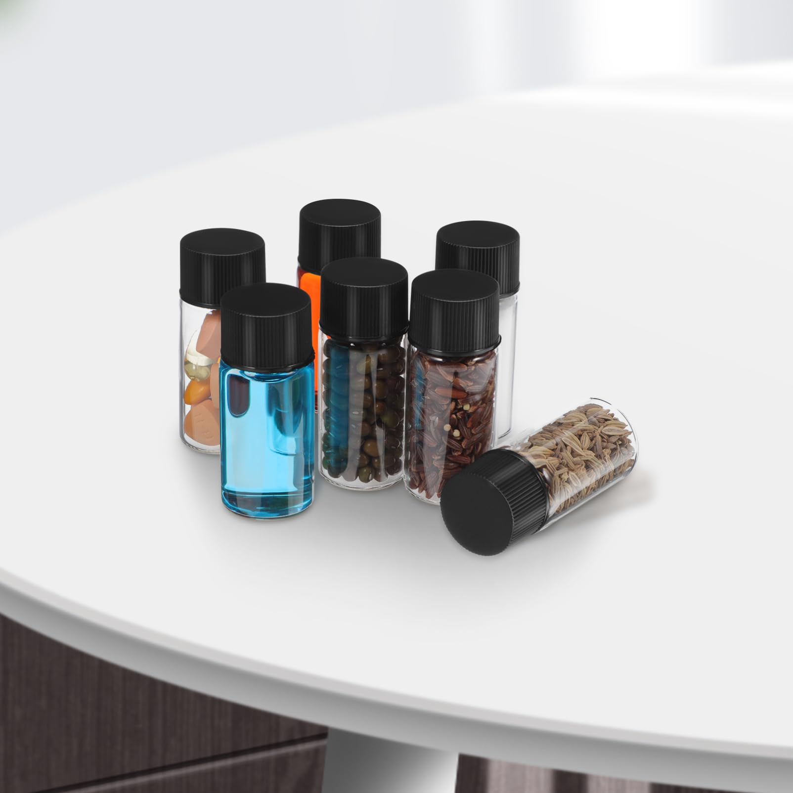 Botellas de Vidrio de Muestra 10ml, 50 Unidades, Vacías