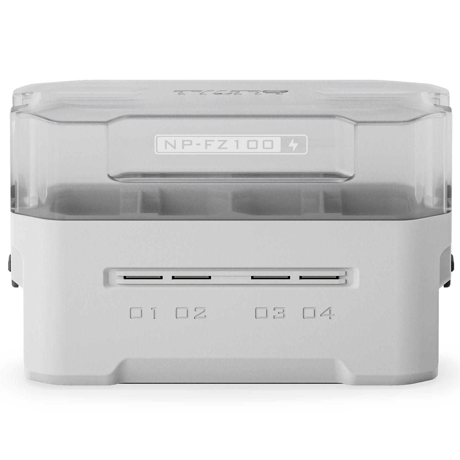 TILTA NP-FZ100 Akku-Ladegerät | Tragbare Ladestation | Lädt 4 Akkus mit USB-C PD 45 W Schnellladung | Sicher für ZV-E1, A6600, A6700, A7C, A7III, A7IV, A7RIII/IV, FX3, FX30 Akkus TBC-FZ100-OW