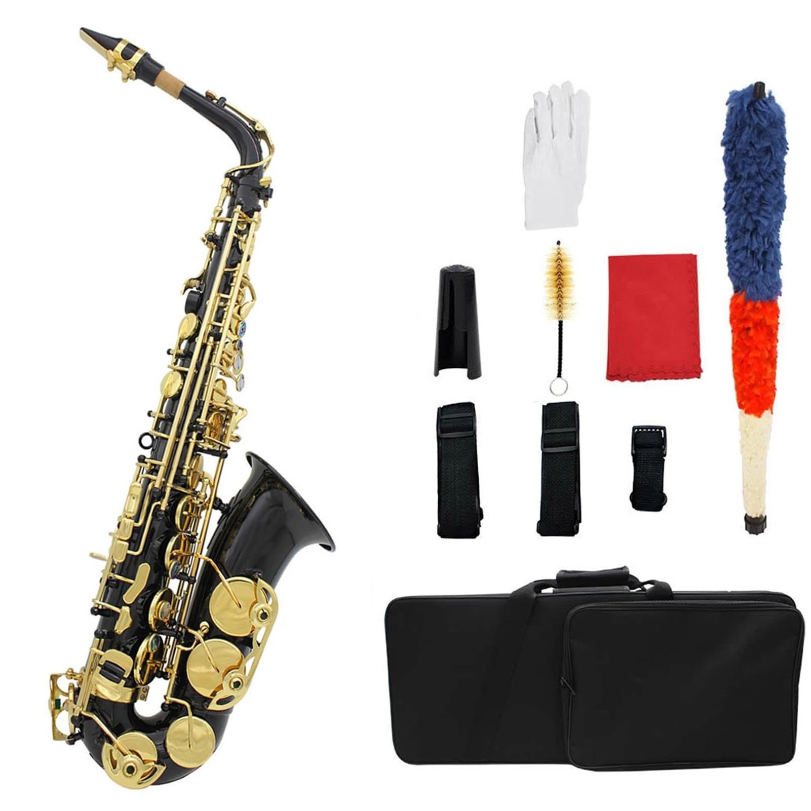 Eb Brass Saksofon Altowy Saksofon Dęty Instrumenty Dęte Blaszane Z Rękawiczkami W Futerale Akcesoria Do Saksofonów profesjonalny Saksofon