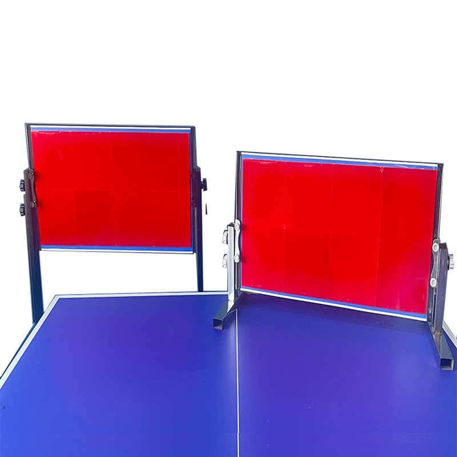 Tavola da Ping Pong con Ruote, Attrezzo for Rimbalzo da Ping Pong Regolabile Multi-Angolo, Doppio Uso da Tavolo/Pavimento, for Casa, Palestra E Scuola