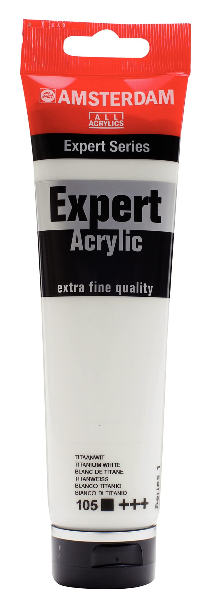 Amsterdam Expert Series Acrylic Paint Titanium White 105-150 ml - Opaque - Artist Quality - High Lightfastness