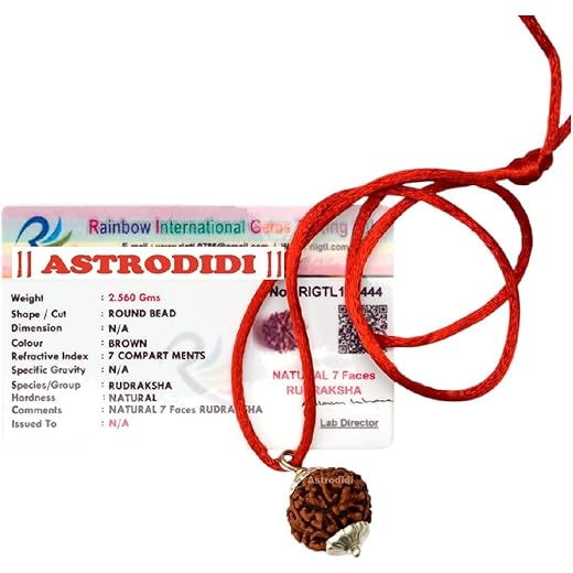 ASTRODIDI 7 Mukhi Rudraksha Pendant