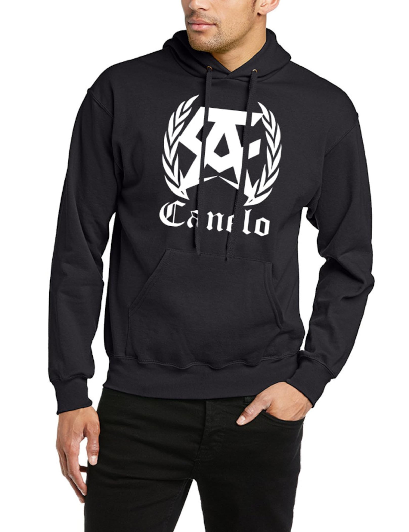 Saul Canelo Alvarez Hoodie Boxing Boxer UFC MMA Gym Gift Hooded Hoody Jumper (M) Black
