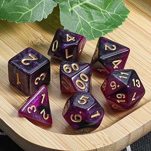 Image of CiaraQ 7pcs Polyhedral Dice Set for Dungeon and Dragons MTG Table Games