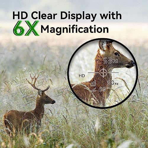 Foto von MiLESEEY Wiederaufladbarer Entfernungsmesser Jagd 800yd,±0.5M Genauigkeit, Laser Entfernungsmesser mit Winkelkompensation und Horizontaldistanz, Scan Modus, Geschwindigkeit, Bogenmodus