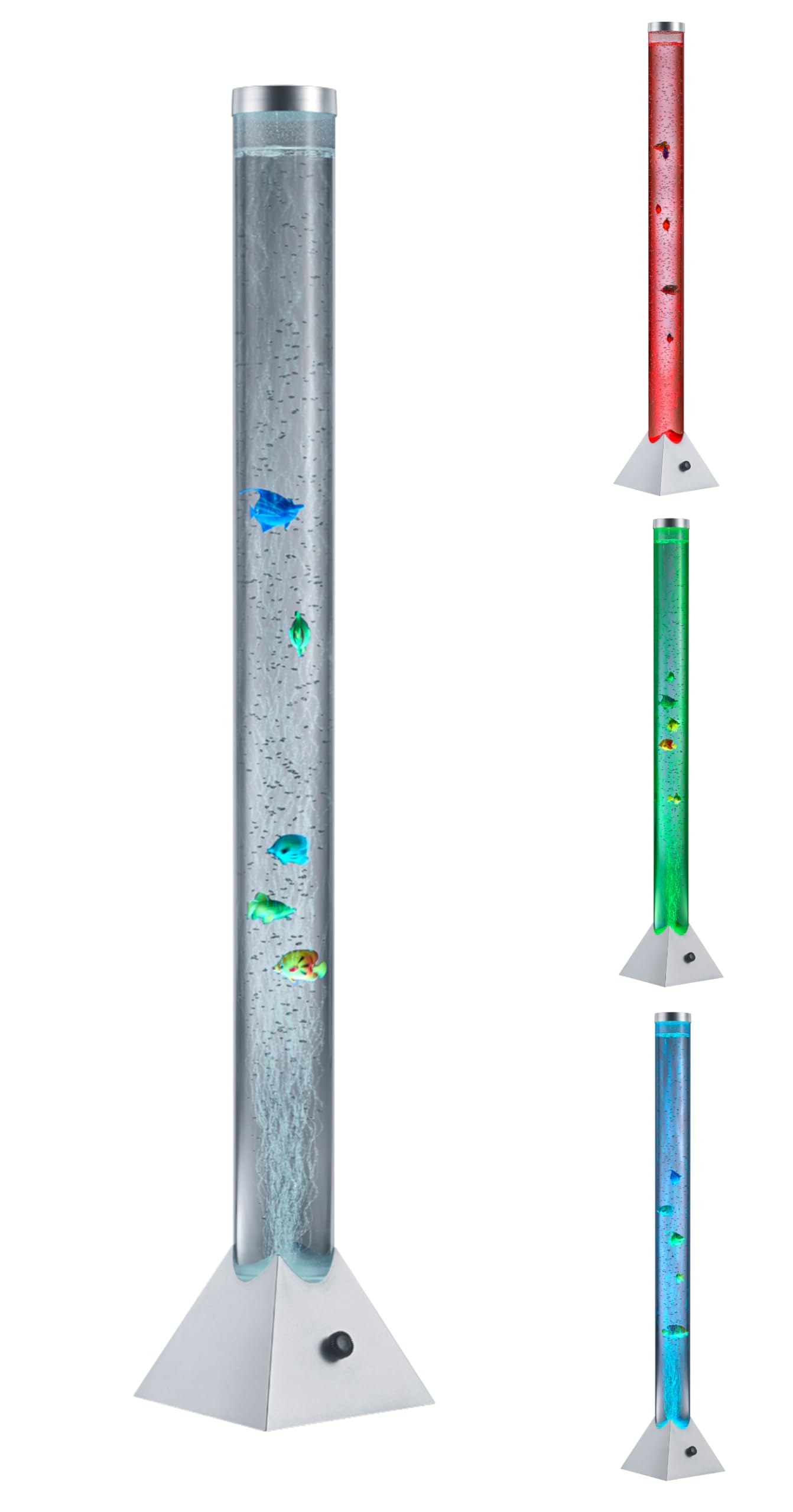 Colonna d`acqua con bolle d`aria 1 lampada LED H 130 cm 3,6 W