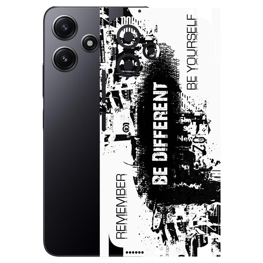 atodds - poco m6 pro (5g) - mobile back skin sticker - lamination - rear screen guard protector film wrap (coverage - back+camera+sides) (design - be different)