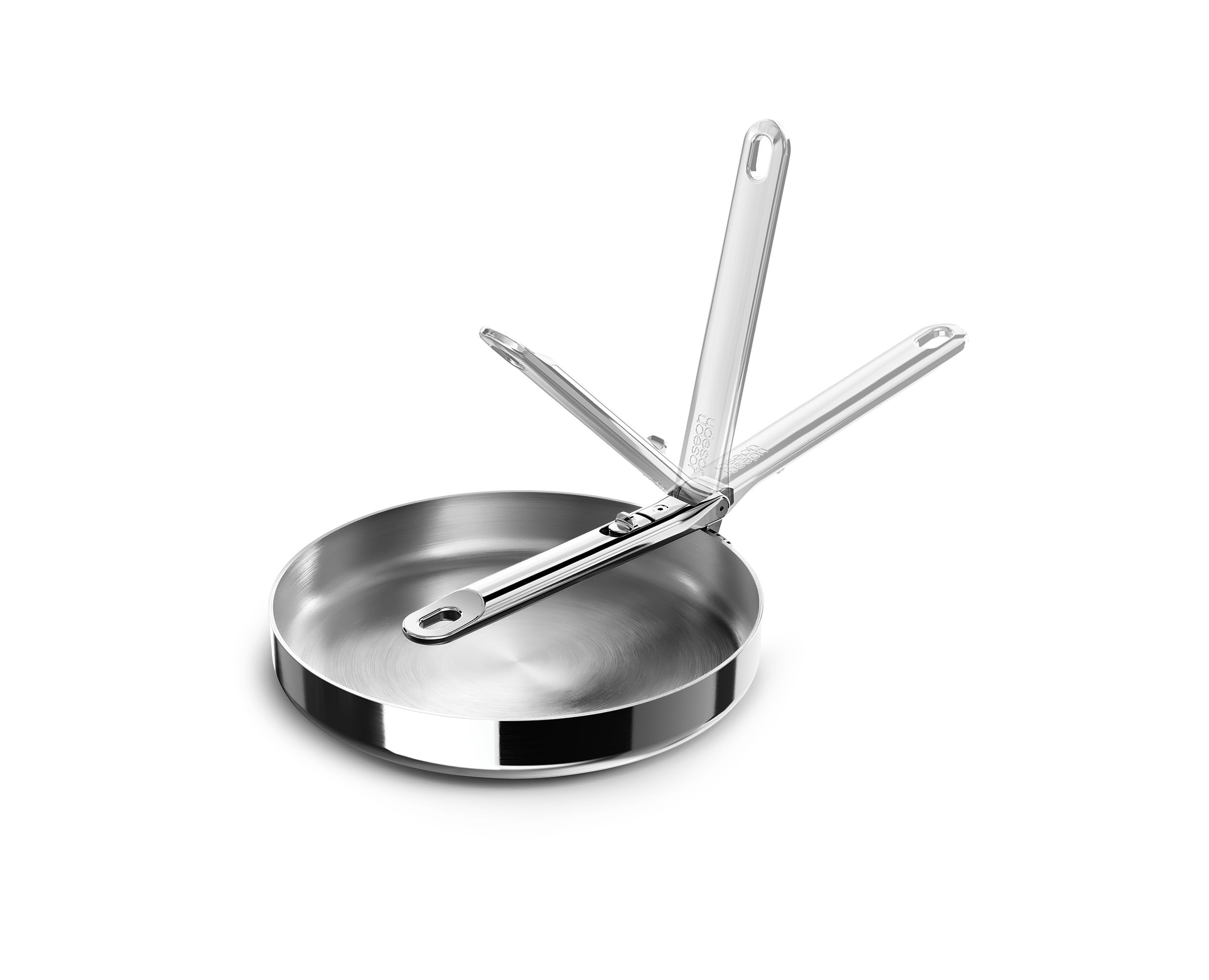 Joseph Joseph Space Steel 24 cm (9.5") Stainless-Steel Frying pan with Folding Handle