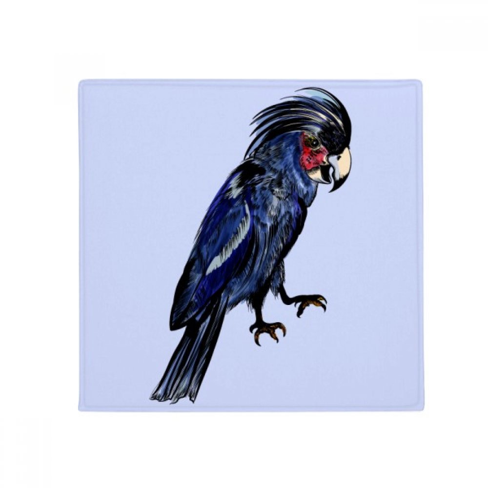 Tapis oiseaux perroquet bleu antidérapant : finis les sols glissants dans la cuisine et l'entrée