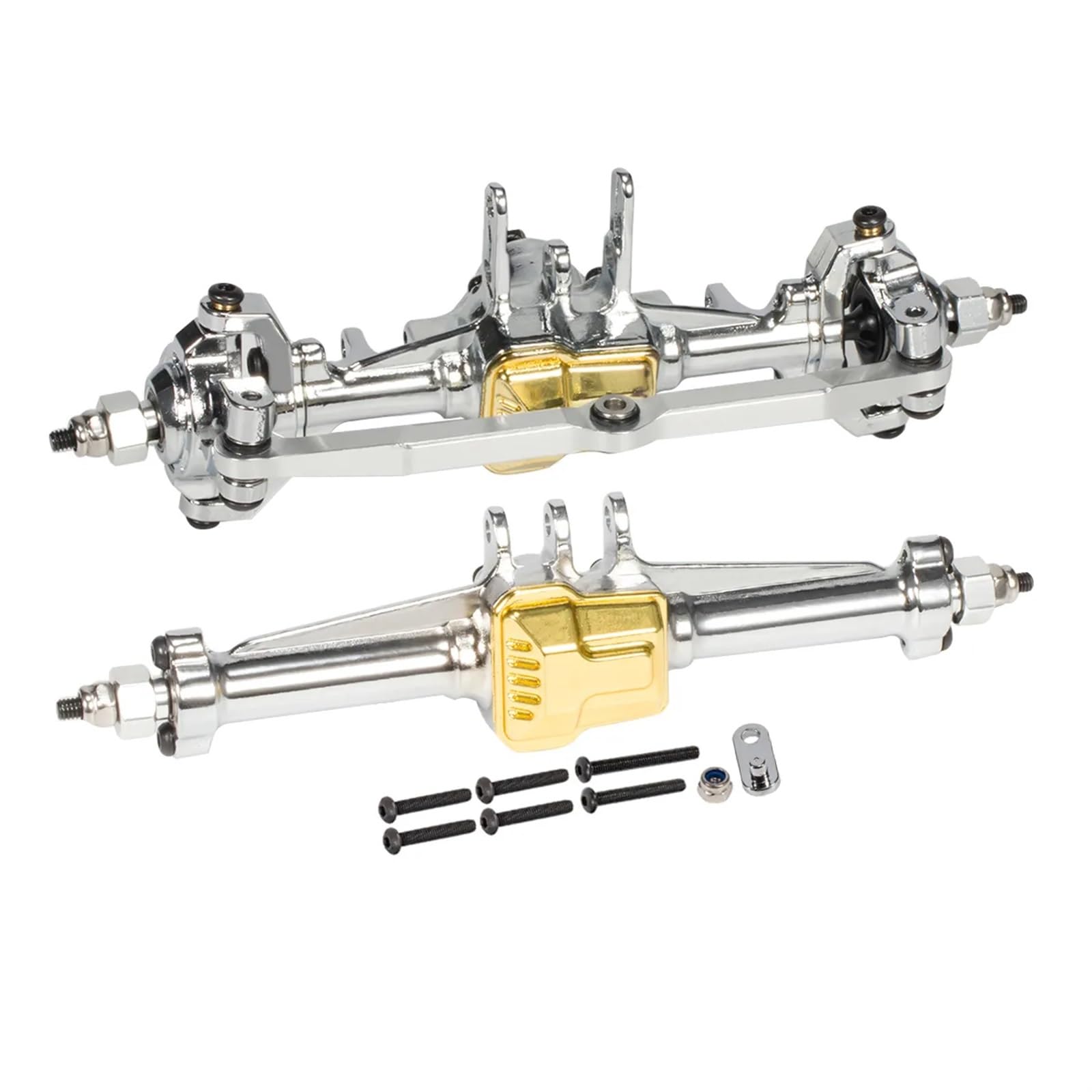 DAYUDDRICAR RC Car Wheel Axles, for TRX4M 1/18 RC Car Metal Front and Rear Complete Axles Kit Replacement RC Car Wheel Axles Upgrade Part for 1/18 RC