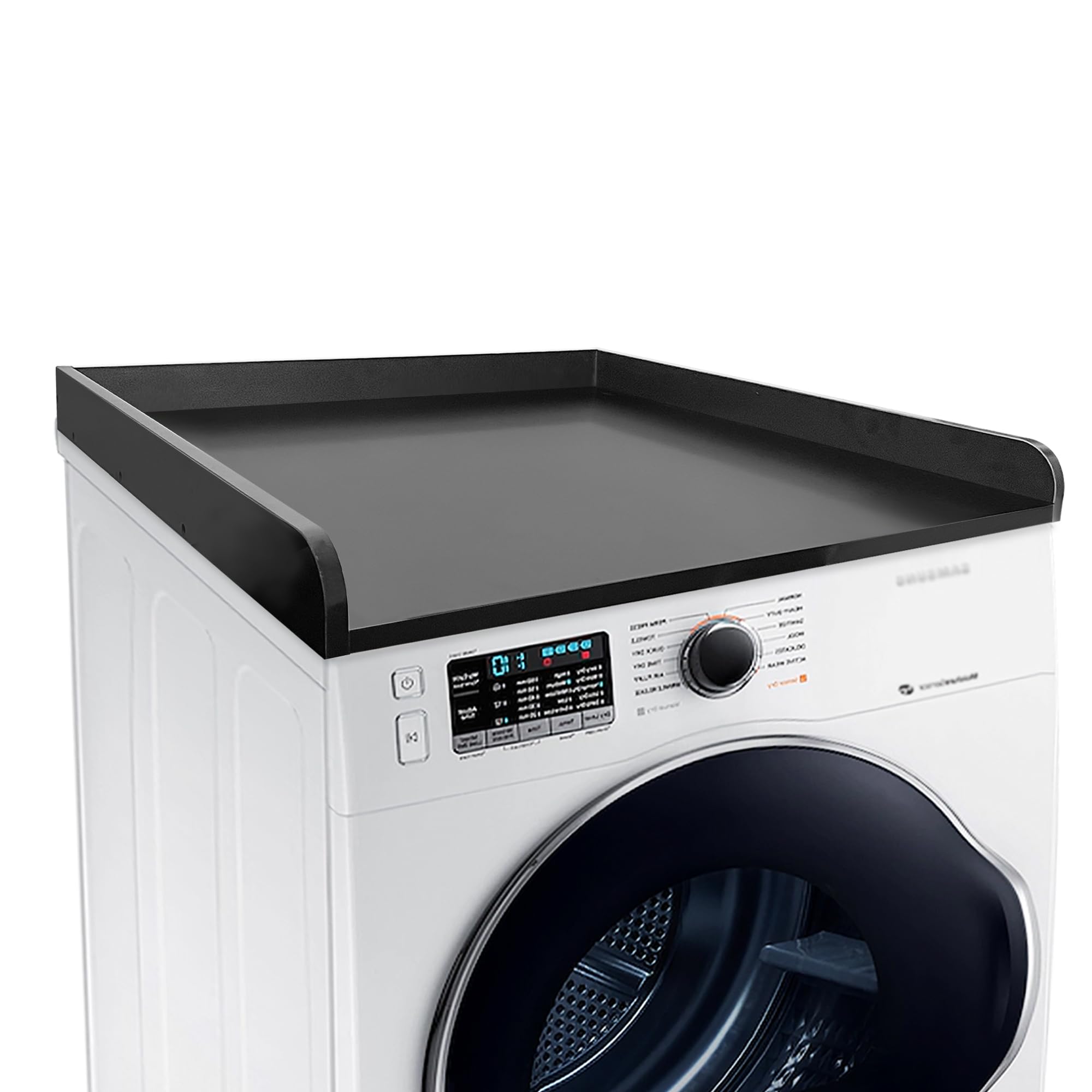 Royxen Washer and Dryer Countertop Wood Laundry Countertop Universal Fit (Black, Single Washer/Dryer)