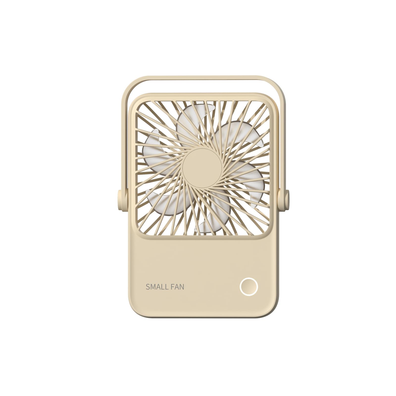TAZIZI 3 Speed Foldable Desk Fan Rechargeable 1200mAh with Foldable Stand USB Quiet for Travel Camping USB