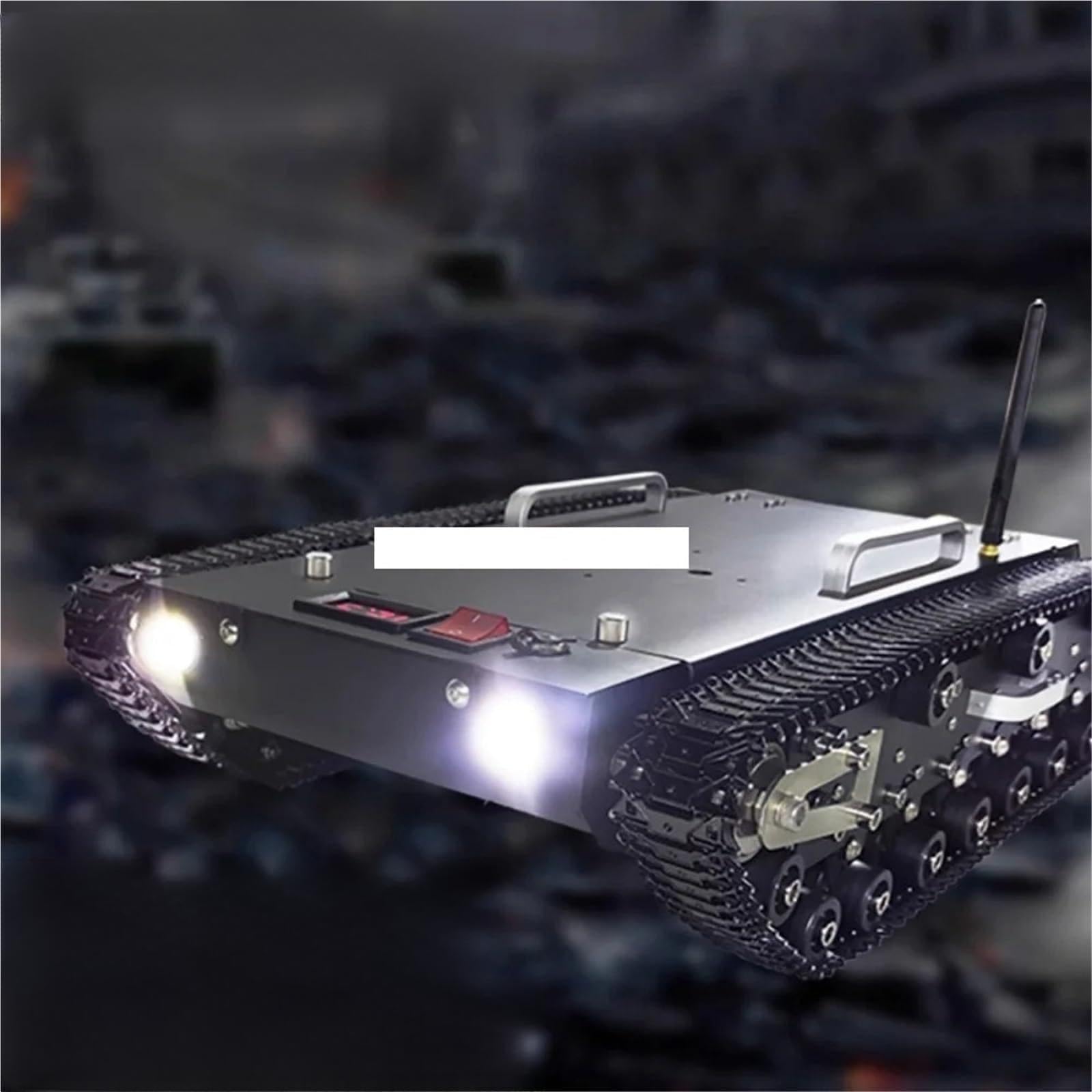 30KG obciążenie 2WD podwozie zbiornika ze stali nierdzewnej Robot gąsienicowy Off Road przekraczanie przeszkód RC inteligentny samochód z silnikiem prądu stałego o dużej mocy ROS(RED)