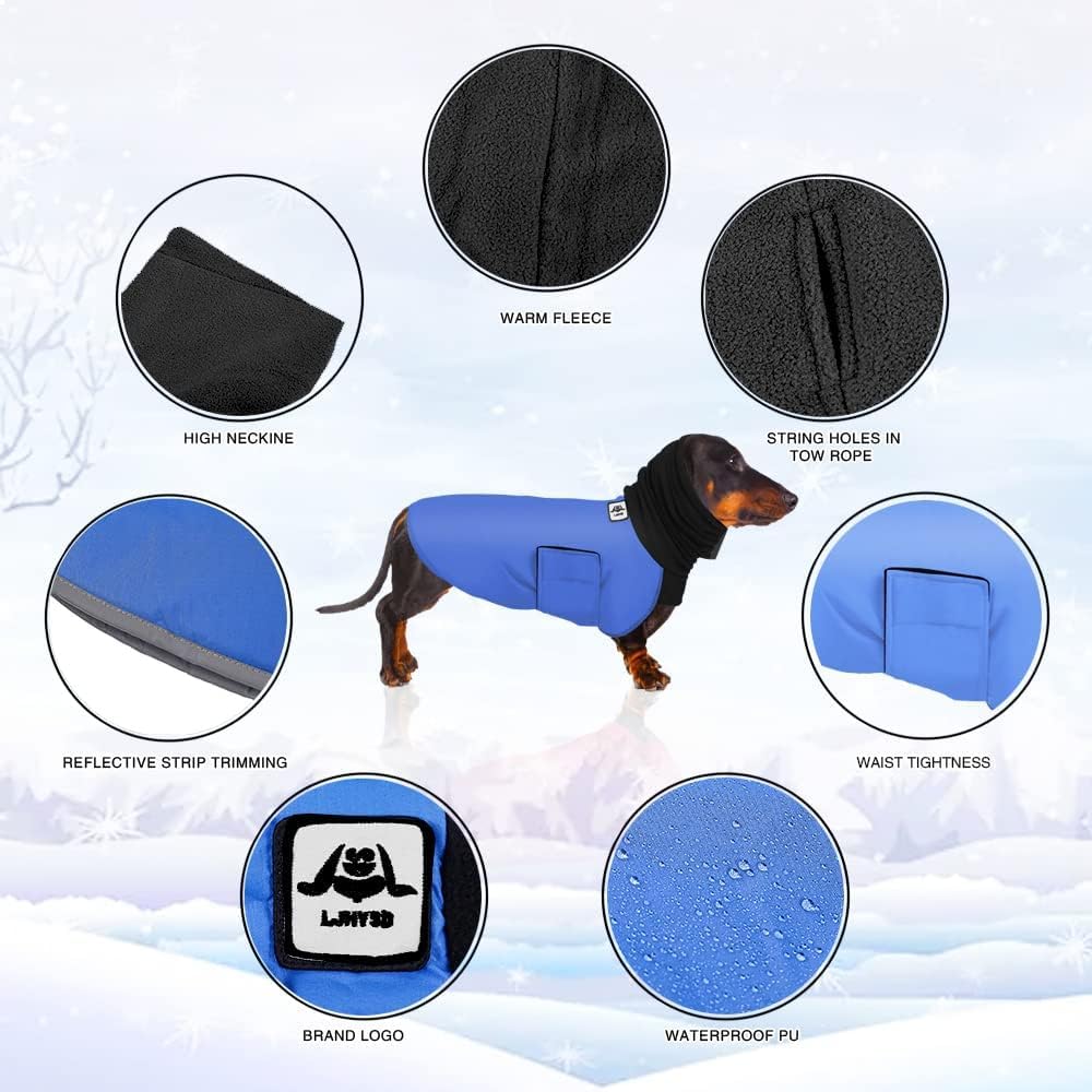 Dachshund Coats, Dog Winter Coat Warm Waterproof, Dachshund Raincoat Waterproof Clothing, Miniature Dog Coat - Image 3