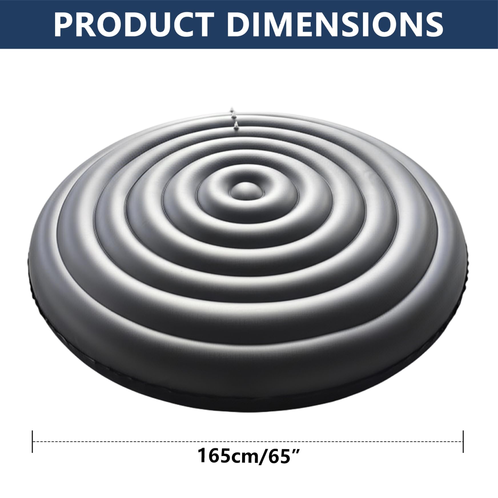 Cubierta inflable para bañera de hidromasaje, cubierta de spa aislada para ahorro de energía y protección de escombros, tapa de PVC para bañera de hidromasaje para uso en exteriores, tapa