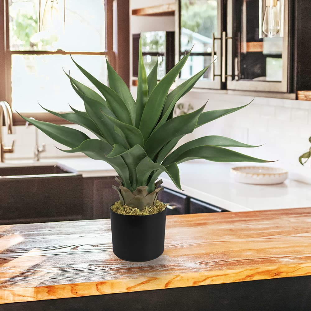 Pianta Artificiale Aloe Vera 54 Cm - Decorazione In Plastica Per Interni Ed Esterni - Foto 7