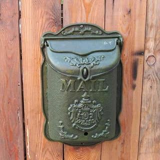 Mailbox Outdoor Waterproof Postbox Letter Magazine Letter Box Wall Hanging Retro Cast Iron Inbox Mailbox