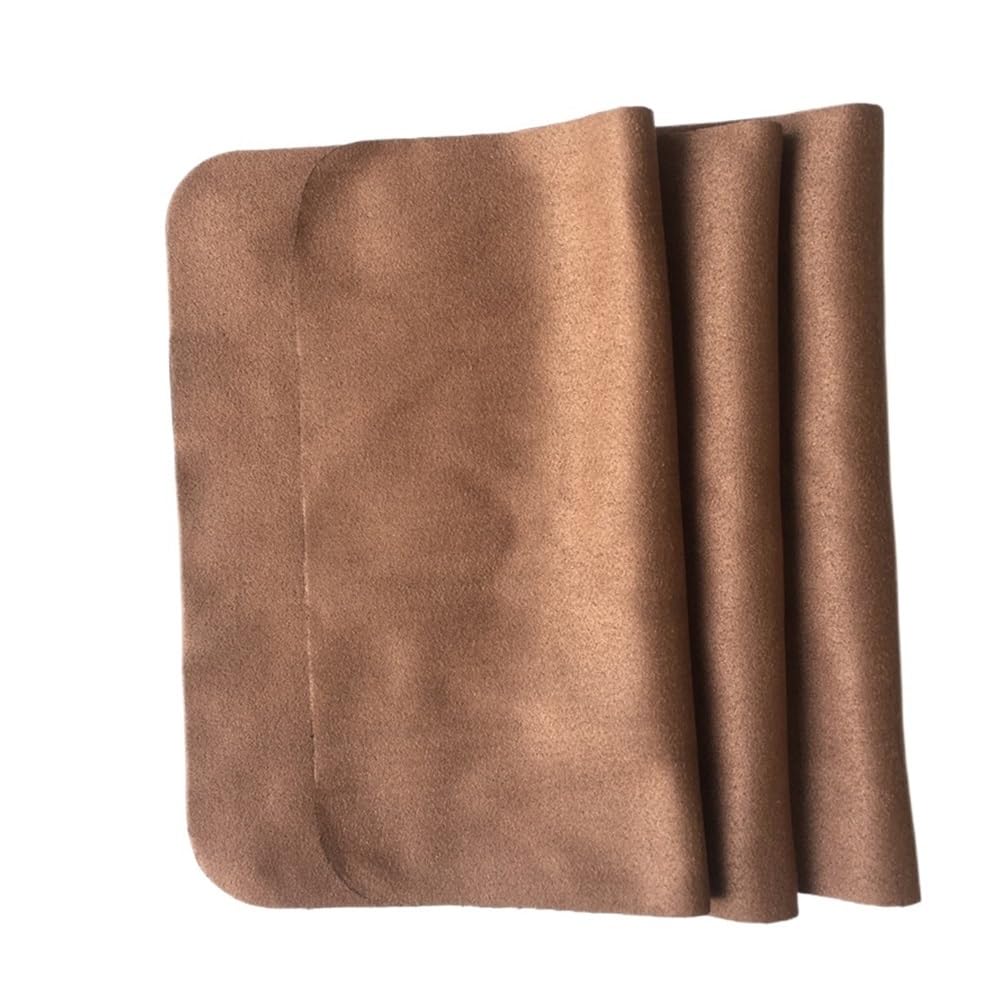 175mm X 145mm Marrone Occhiali Panno di Pulizia Camoscio Personalizzare Occhiali Accessori 100pcs Panno Microfibra