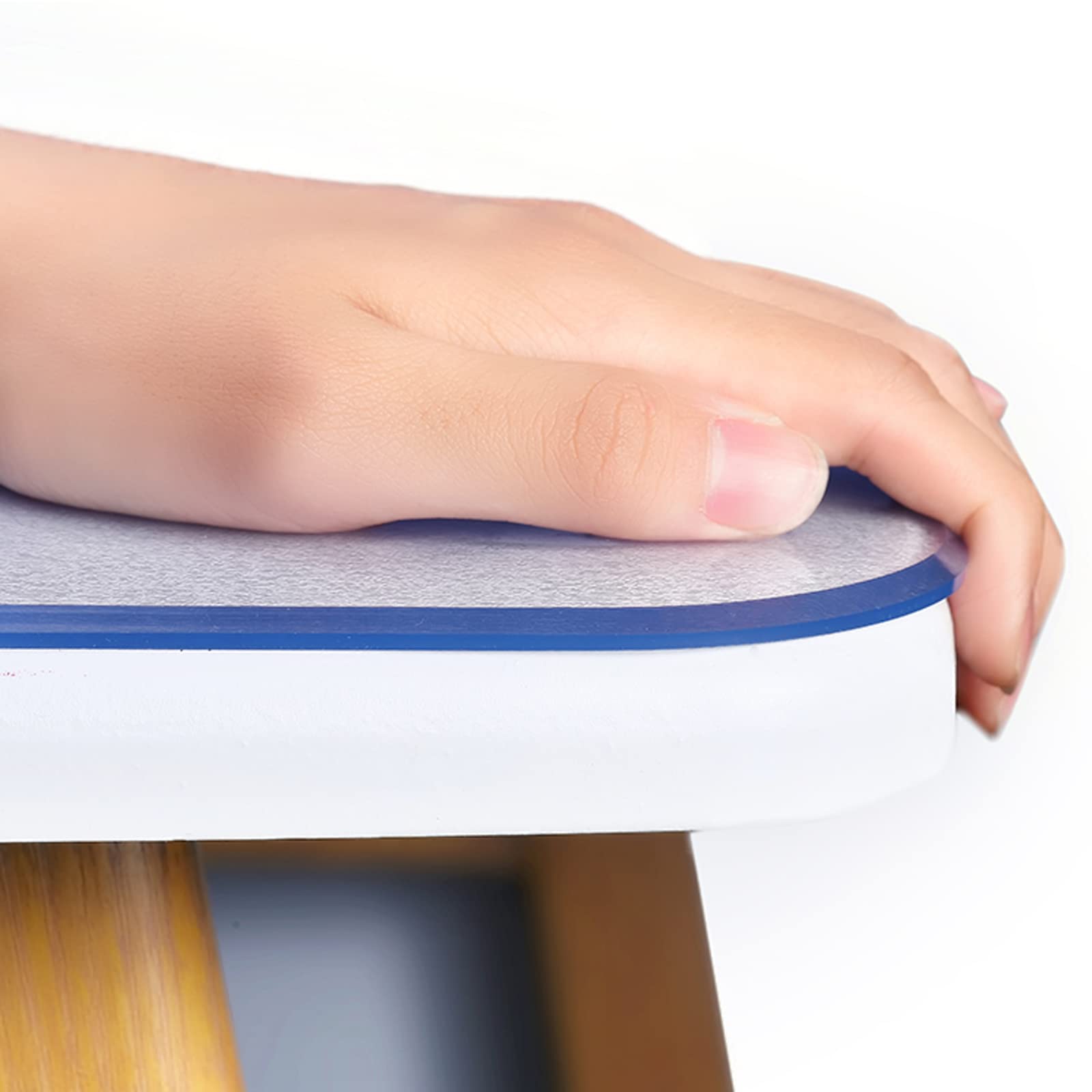 ZXCVBAS Protecteur De Couverture De Table En PVC Transparent De 2 Mm D'épaisseur, Nappe En Plastique Pour Table Basse,Protecteur De Couverture ​De Table Transparent,105x120cm/41x48in