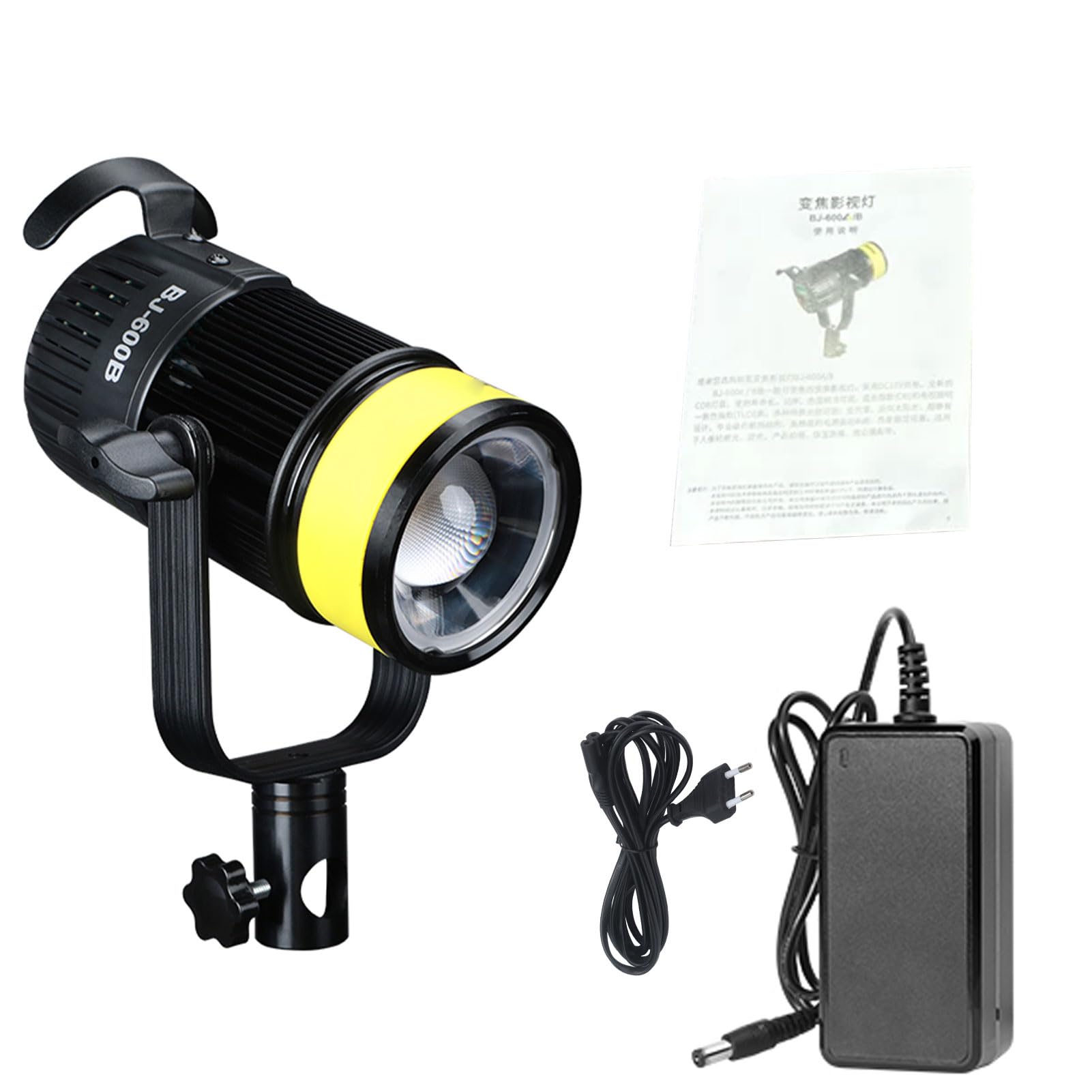 Lazmin112 Wideo LED, 35 000 Luksów 5600 K CRI 96+ Możliwość Przyciemniania Oświetlenie Fotograficzne z Regulowanym Kątem świecenia, do Portretowej Biżuterii Fotografia Produktowa (Wtyczka UE 800 W)