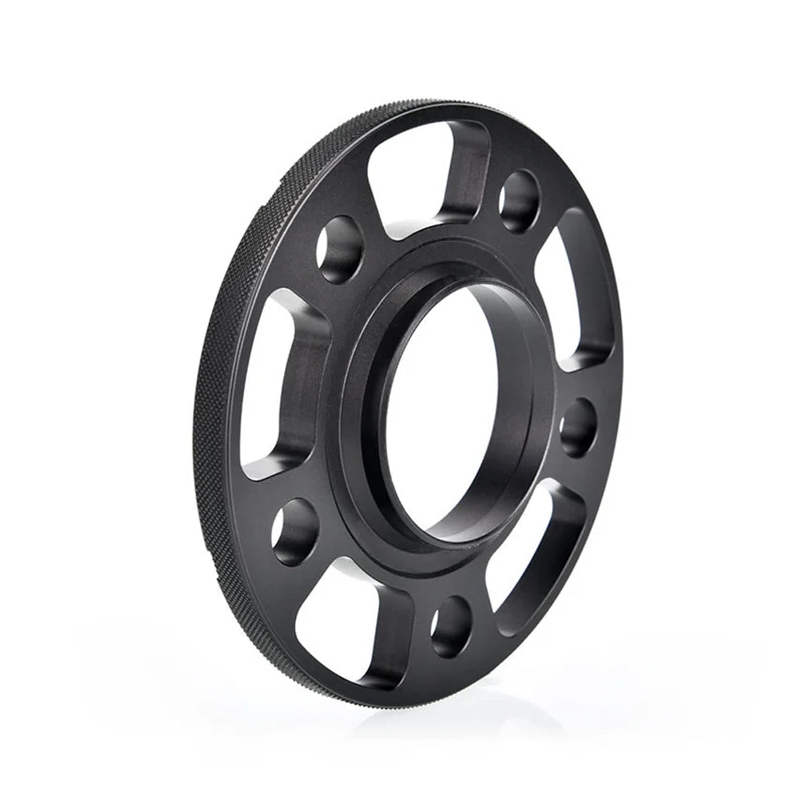Entretoises de roue de voiture Entretoises de roue noires en aluminium forgé, adaptateur moyeu, 2 pièces, pour Q5 PCD 5X112 CB 66.6 M14X1.5(Black 12mm 2PC)