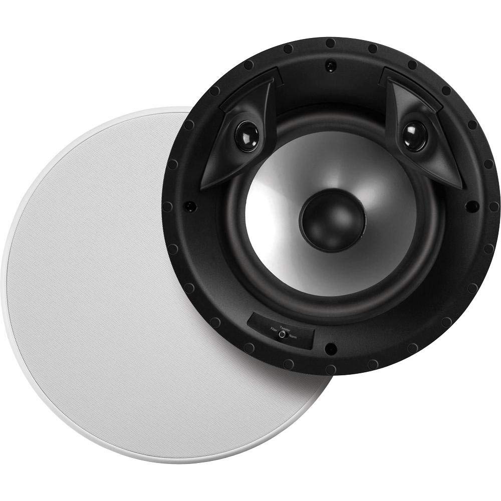 Polk Audio 80F/X-RT in-Ceiling 2-Way Round Surround Speakers White, Pair (Renewed)