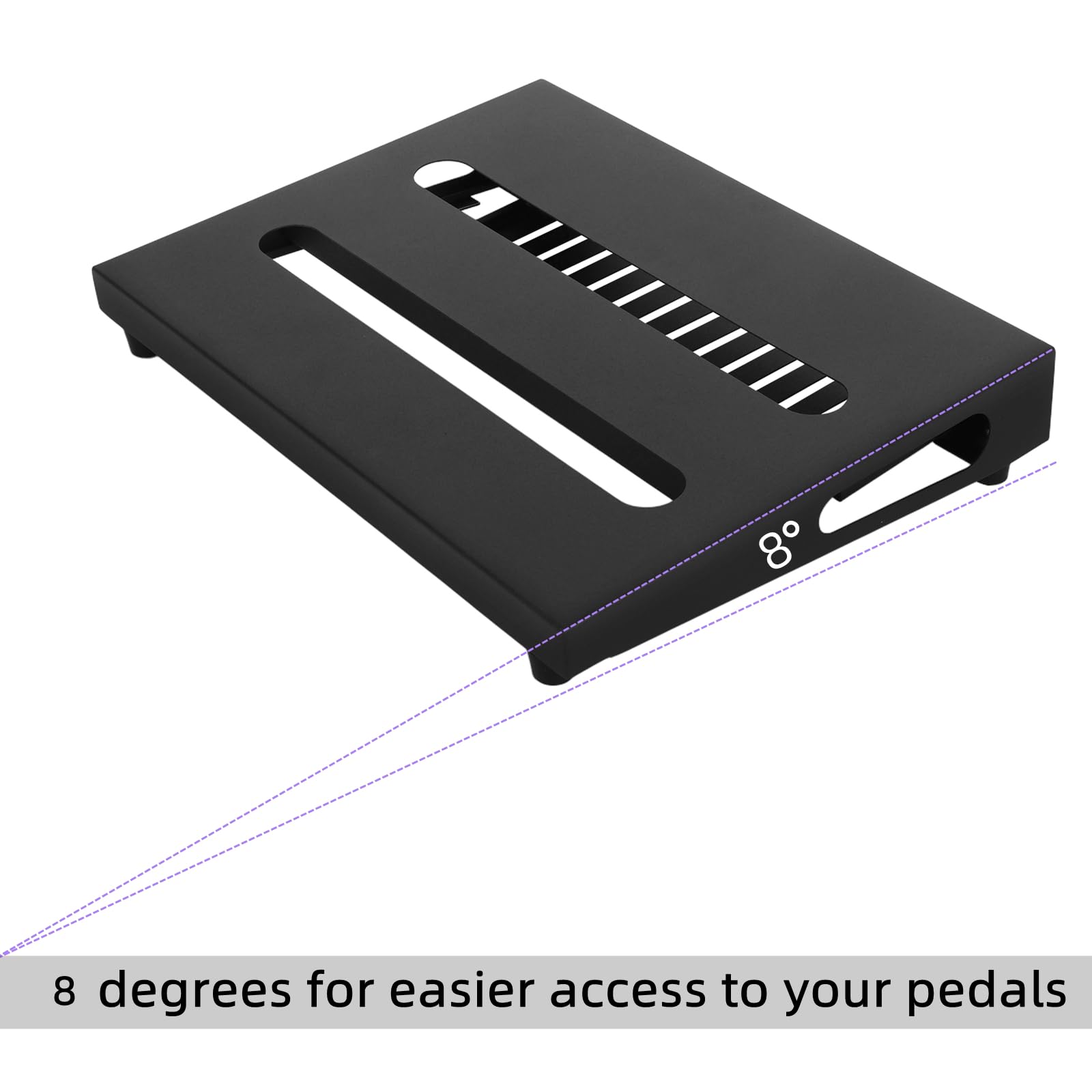 35,6 x 26,9 cm Gitarren-Pedalboard mit Netzteilablage, Tragetasche und Montagebändern im Lieferumfang enthalten (Schwarz, SPB-14S)