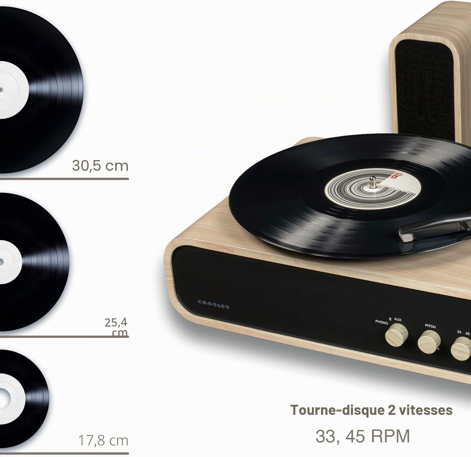 Crosley Gig Tourne-disque Bluetooth Nature