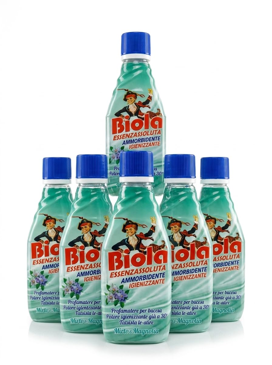 Ammorbidente Igienizzante Liquido Concentrato, Profumo di Fior di Loto e Dalia, Formula Igienizzante, Set da 2, 4 o 6 Confezioni da 300 ml (Set da 6 Pezzi)