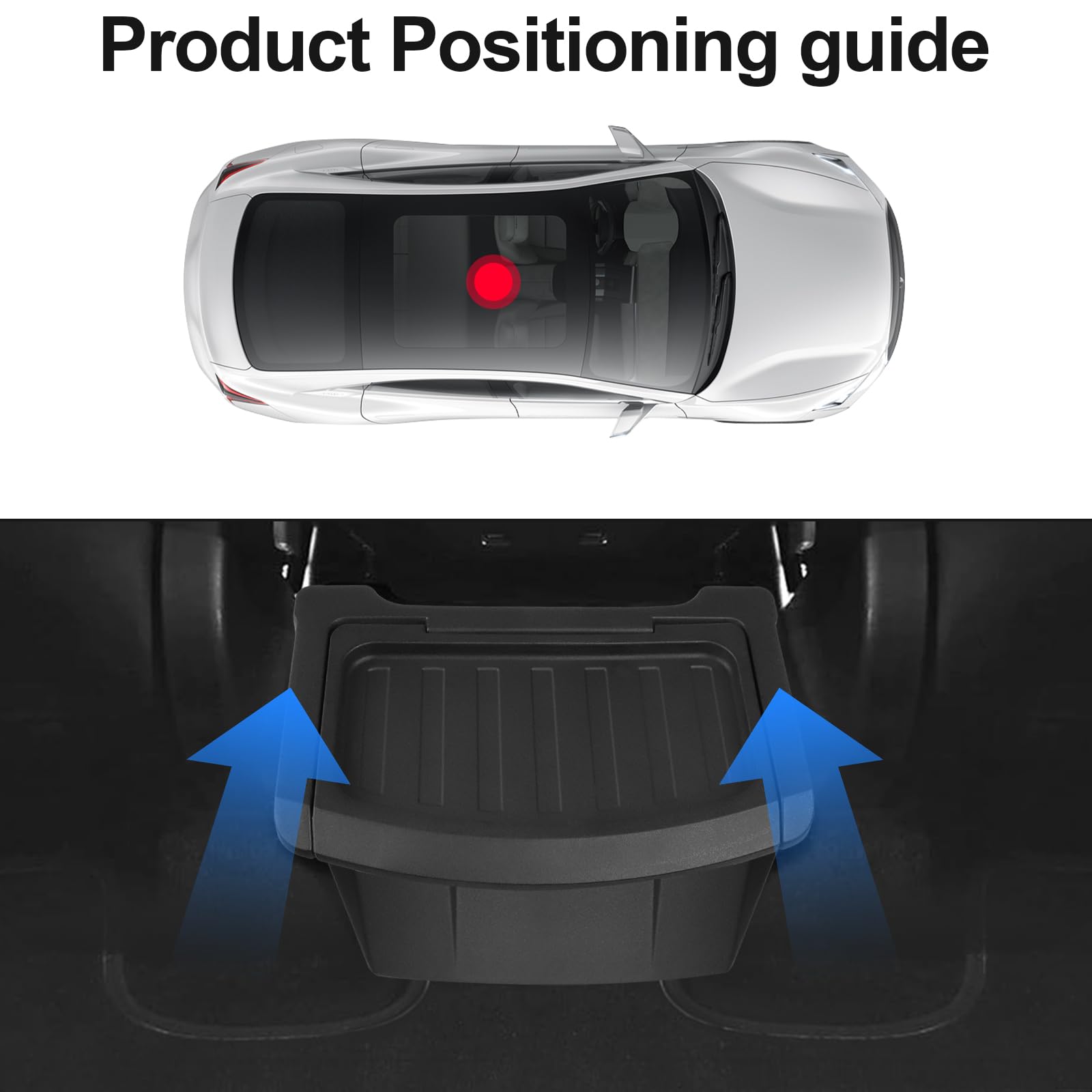 Caja de almacenamiento organizadora de consola trasera para Tesla Model Y Basurero 2025 2026 Modelo Y Juniper, accesorios debajo del asiento, cubo de basura con tapa antideslizante, asiento trasero