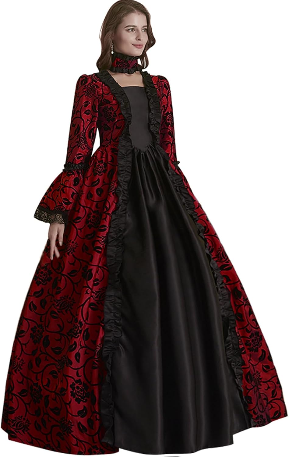 Abaowedding Women's Victorian Rococo Dress Inspiration Maiden Costume Vintage Dress - Image 5