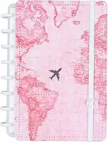 Caderno Inteligente, A5, Gocase Mapa Mundi, 155x220 mm, 80 Folhas