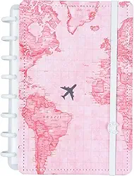 Caderno Inteligente, A5, Gocase Mapa Mundi, 155x220 mm, 80 Folhas